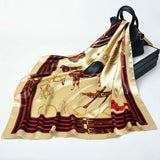 Large silk satin scarf