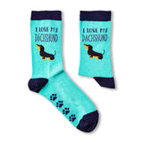 Ladies I Love My Dachshund Socks