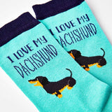 Ladies I Love My Dachshund Socks