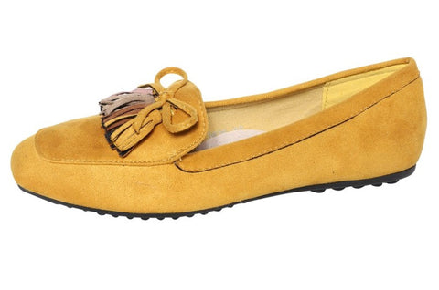 Summer suede tassel loafers