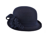 Navy Pure Wool Lead Rein Hat