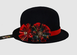 Navy Pure Wool Lead Rein Hat