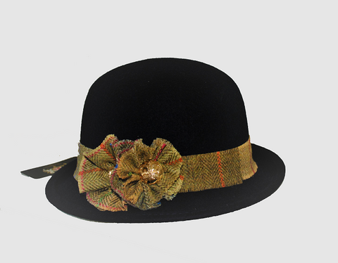 Navy Pure Wool Lead Rein Hat