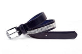 Plus Size Patent Crystal Belts