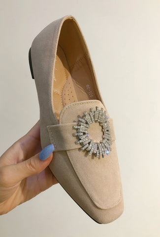 Crystal Suede Loafer