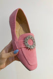Crystal Suede Loafer